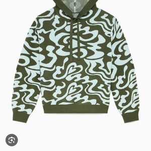 Savage X Fenty Green and White Abstract Sweatshirt
